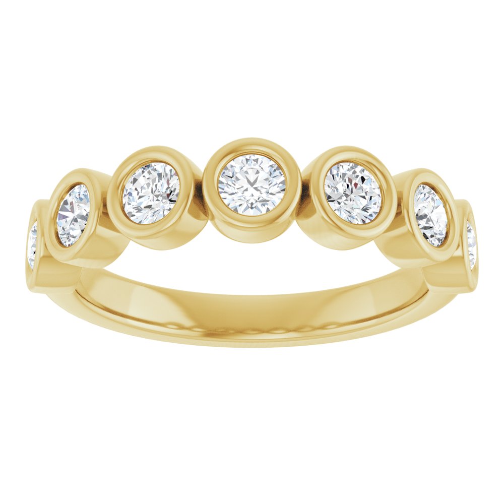 14K Yellow Gold 5/8 CTW Lab-Grown Diamond Anniversary Band