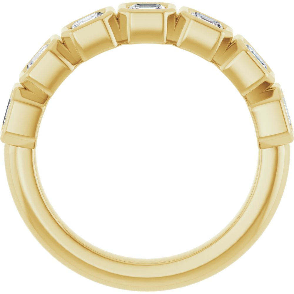 14K Yellow Gold 1 1/8 CTW Lab-Grown Diamond Anniversary Band