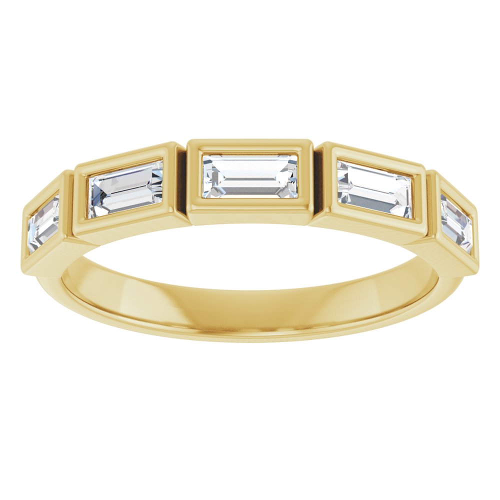14K Yellow Gold 1/2 CTW Lab-Grown Diamond Anniversary Band