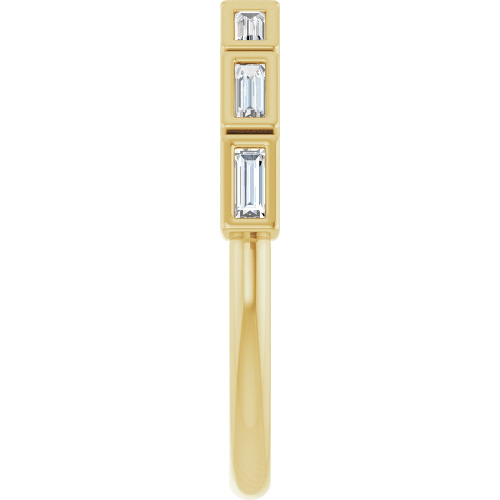 14K Yellow Gold 1/5 CTW Natural Diamond Anniversary Band