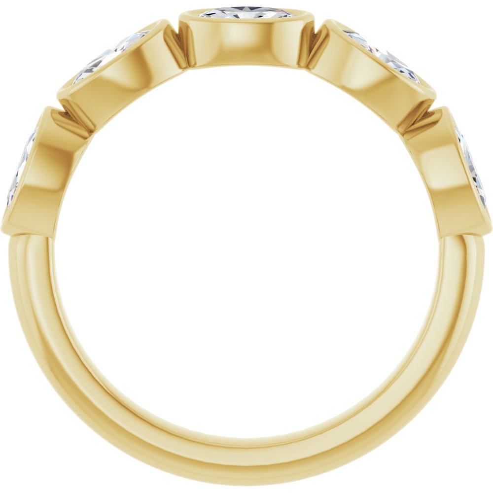 14K Yellow Gold 9/10 CTW Lab-Grown Diamond Anniversary Band