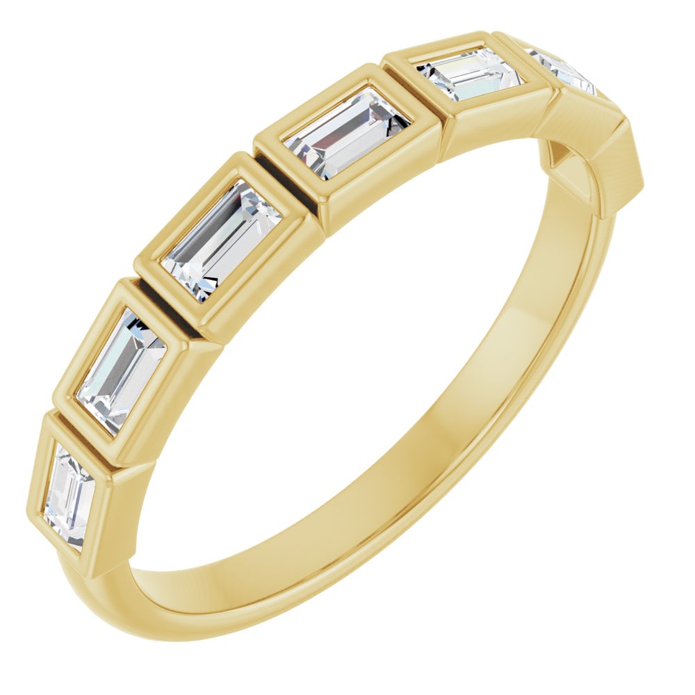 14K Yellow Gold 3/8 CTW Lab-Grown Diamond Anniversary Band