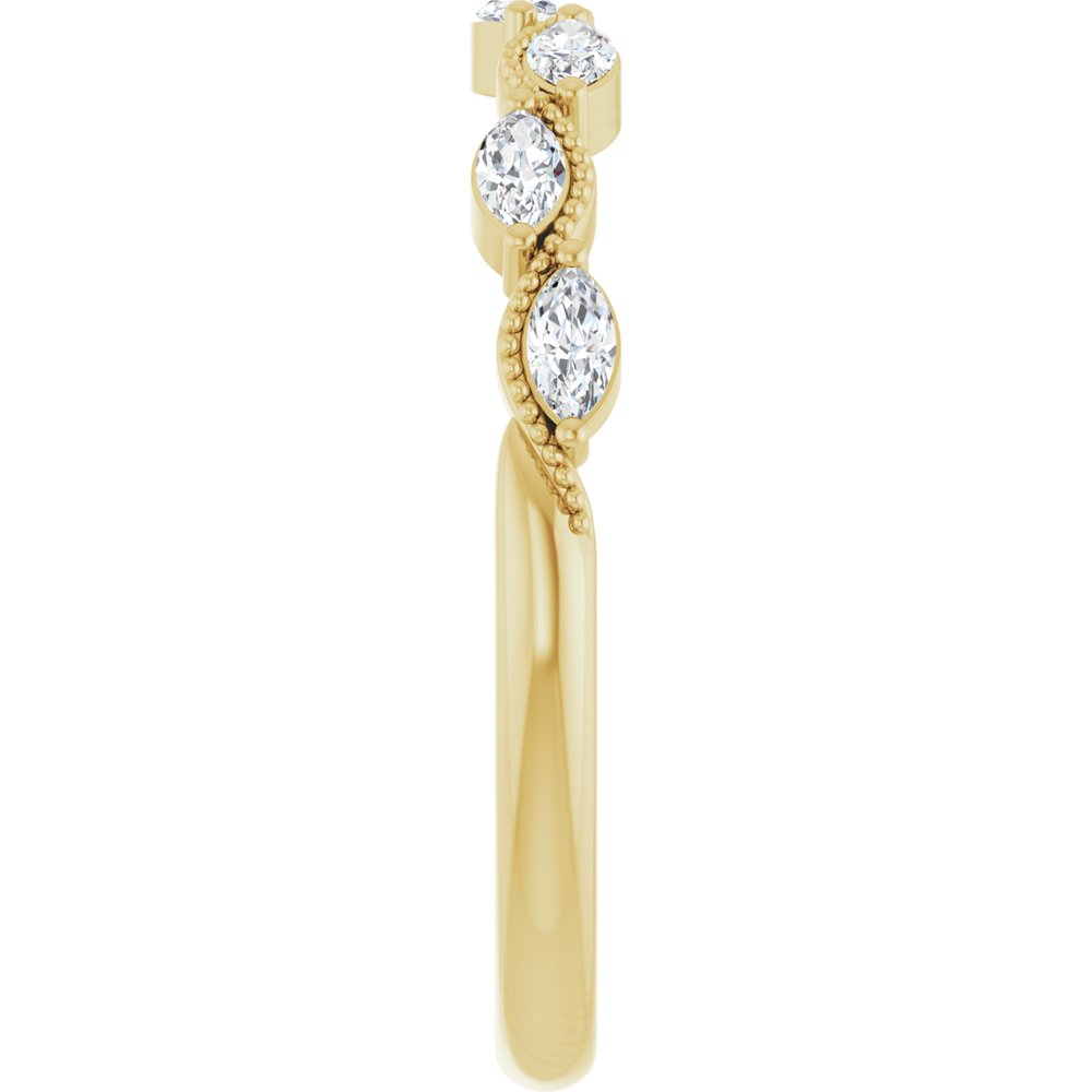 14K Yellow 1/3 CTW Natural Diamond Anniversary Band