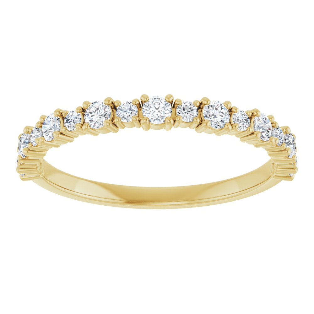 14K Yellow Gold 3/8 CTW Lab-Grown Diamond Anniversary Band