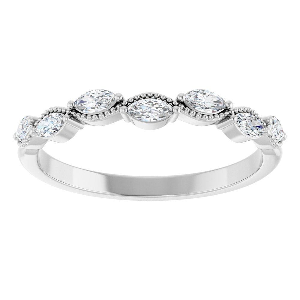 Platinum 1/3 CTW Natural Diamond Anniversary Band