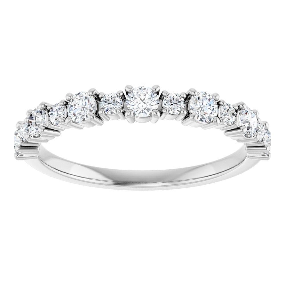 14K White Gold 1/2 CTW Lab-Grown Diamond Anniversary Band
