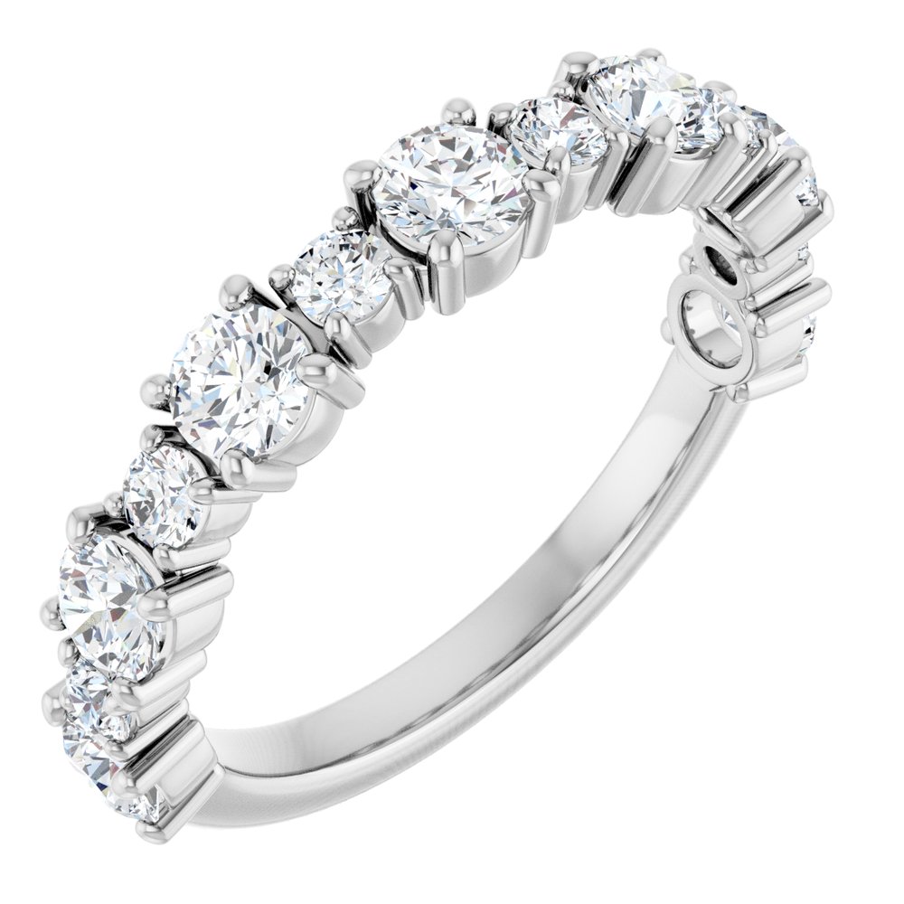 14K White Gold 1 1/4 CTW Lab-Grown Diamond Anniversary Band