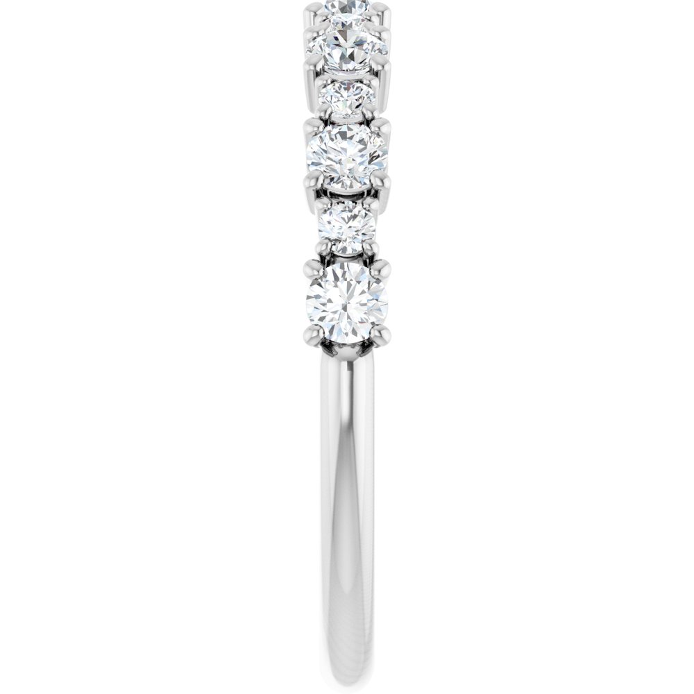 14K White Gold 1/2 CTW Lab-Grown Diamond Anniversary Band