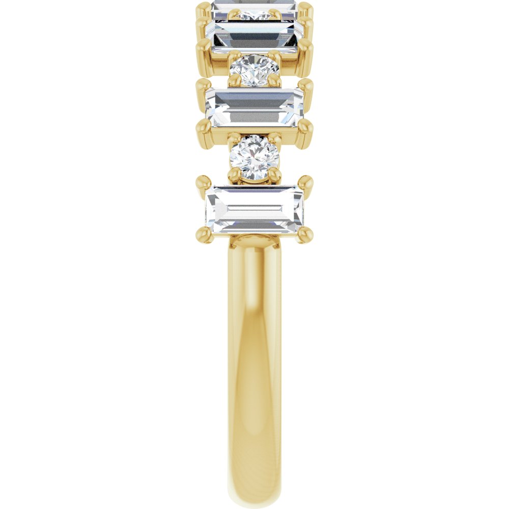 14K Yellow Gold 3/4 CTW Natural Diamond Anniversary Band