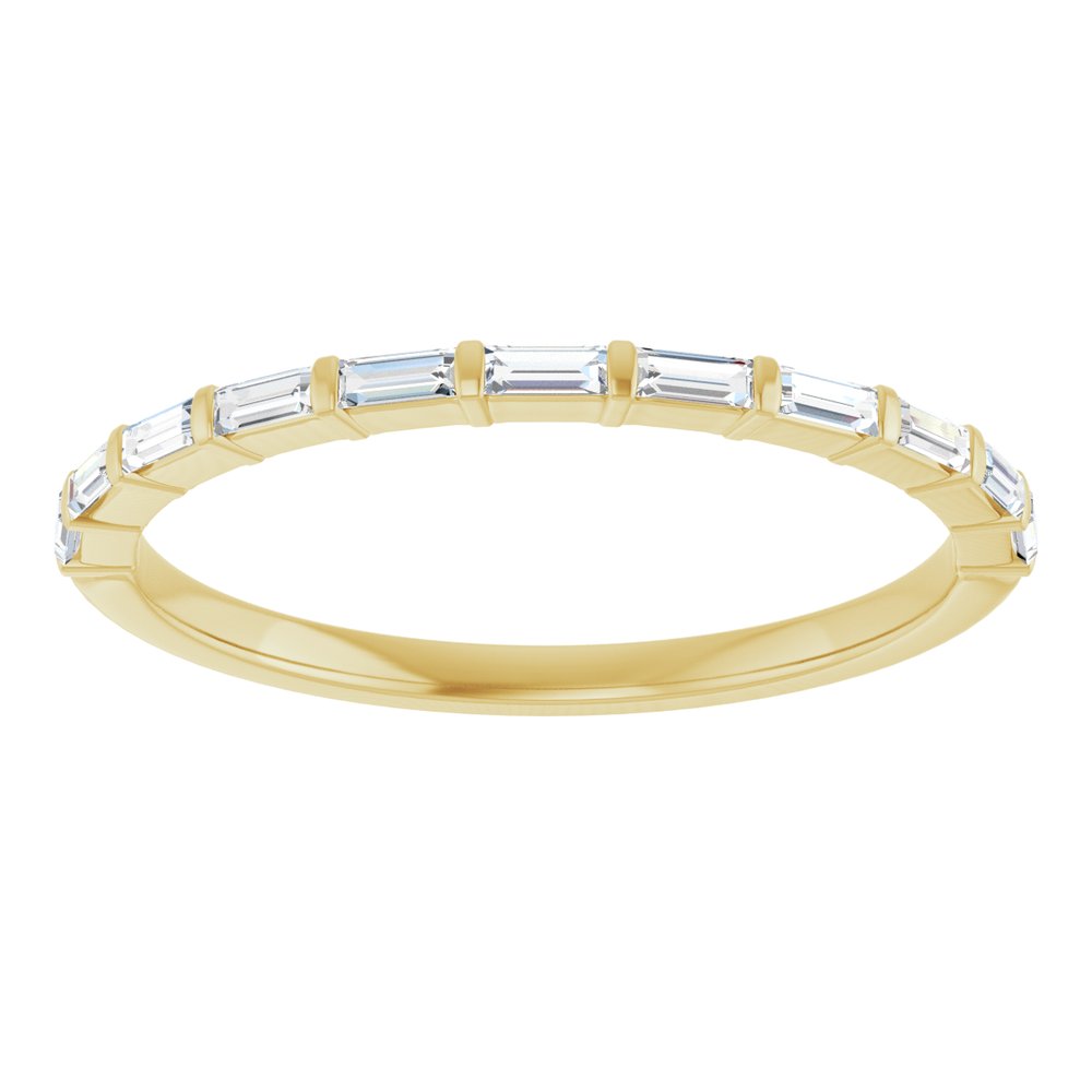 10K Yellow Gold 1/5 CTW Lab-Grown Diamond Anniversary Band