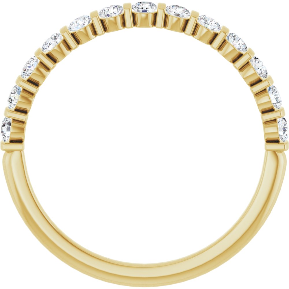 14K Yellow Gold 3/8 CTW Natural Diamond Anniversary Band