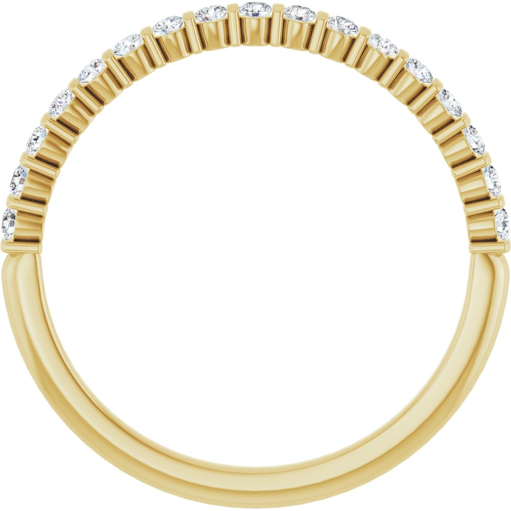14K Yellow Gold 1/5 CTW Lab-Grown Diamond Anniversary Band