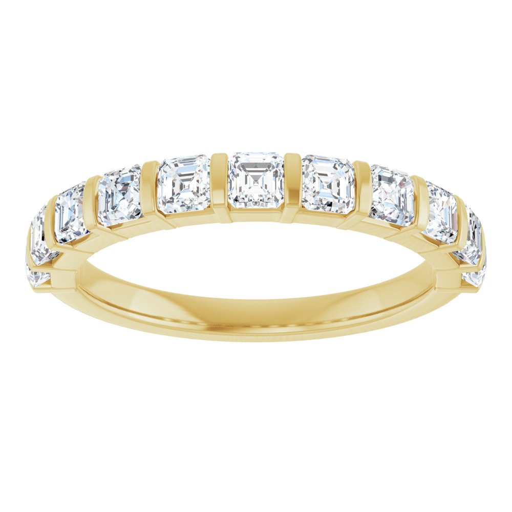 14K Yellow Gold 1 1/8 CTW Lab-Grown Diamond Anniversary Band