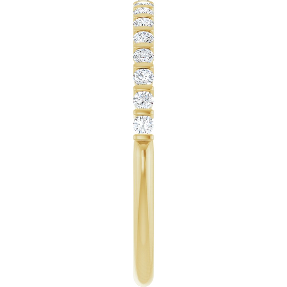 14K Yellow Gold 1/5 CTW Lab-Grown Diamond Anniversary Band