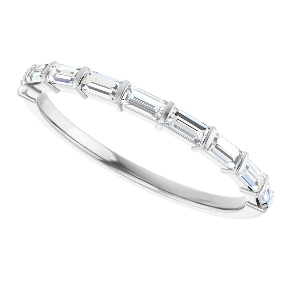 Platinum 3/8 CTW Lab-Grown Diamond Anniversary Band