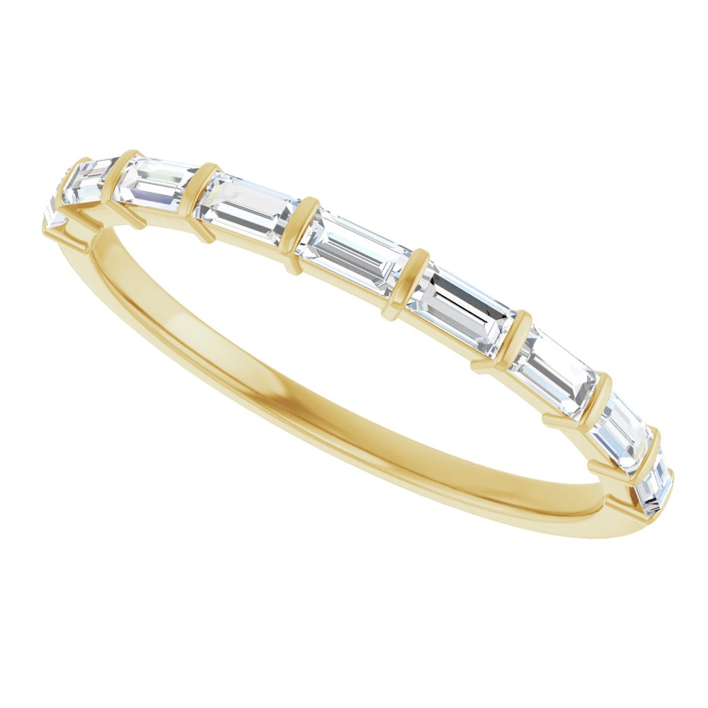 14K Yellow Gold 3/8 CTW Lab-Grown Diamond Anniversary Band
