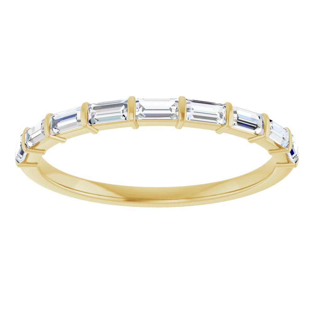 14K Yellow Gold 3/8 CTW Lab-Grown Diamond Anniversary Band