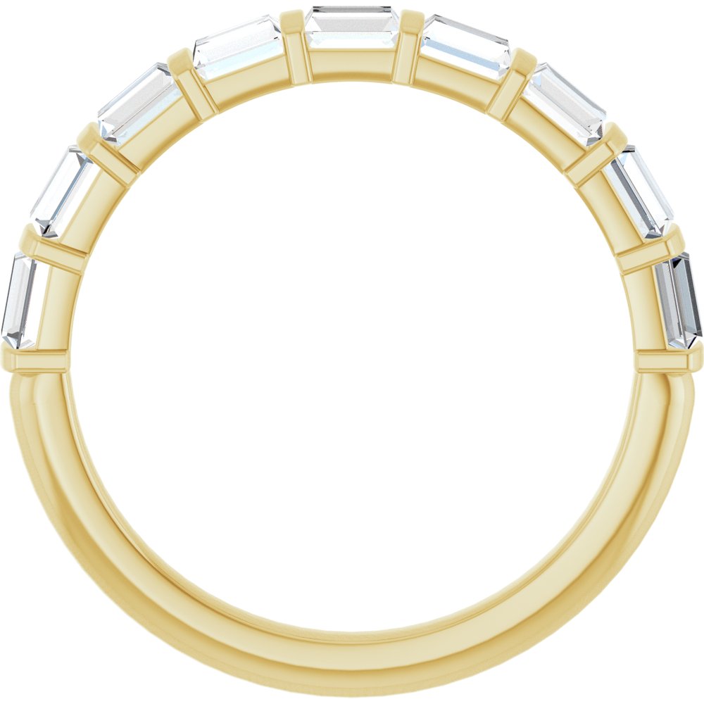 14K Yellow Gold 1 CTW Lab-Grown Diamond Anniversary Band