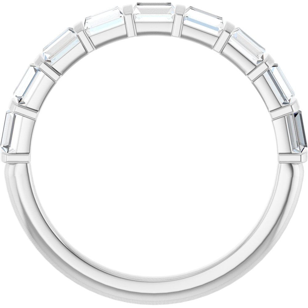 Platinum 1 CTW Lab-Grown Diamond Anniversary Band