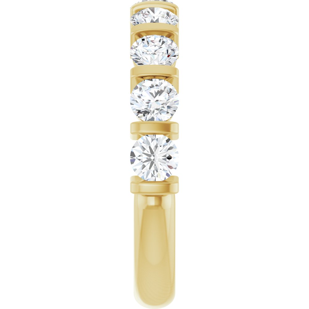 14K Yellow Gold 1 1/3 CTW Lab-Grown Diamond Anniversary Band