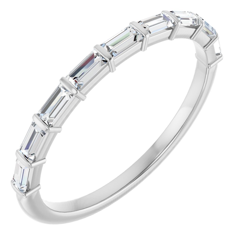 14K White Gold 3/8 CTW Lab-Grown Diamond Anniversary Band