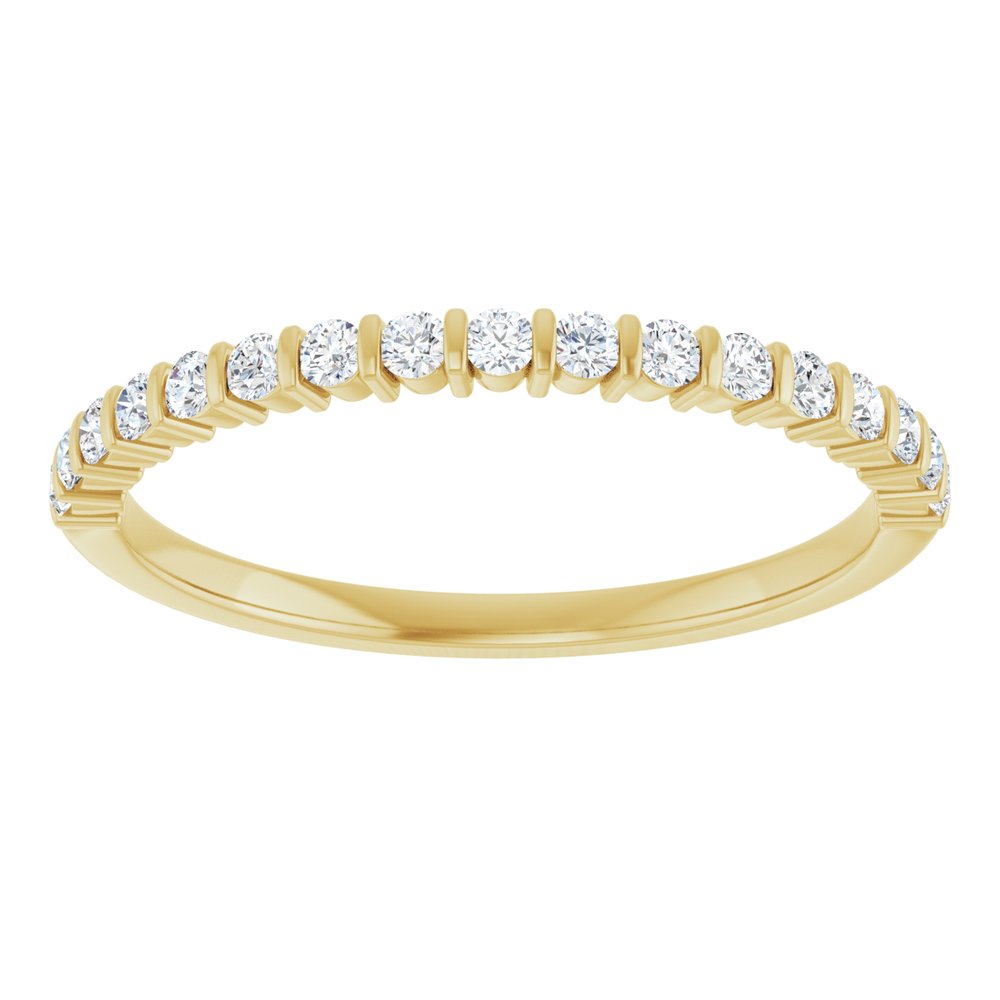 14K Yellow Gold 1/5 CTW Lab-Grown Diamond Anniversary Band