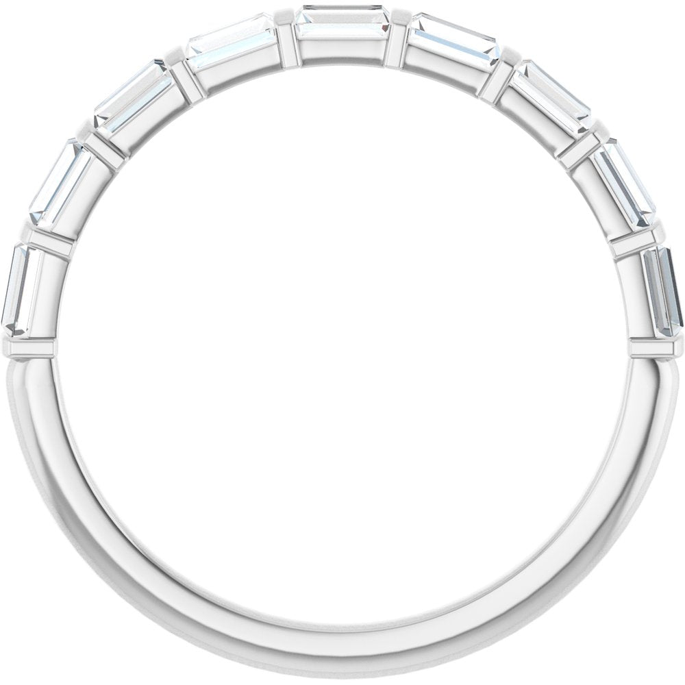 14K White 1/3 CTW Natual Diamond Anniversary Band