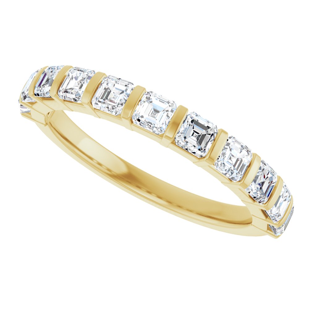 14K Yellow Gold 1 1/8 CTW Lab-Grown Diamond Anniversary Band