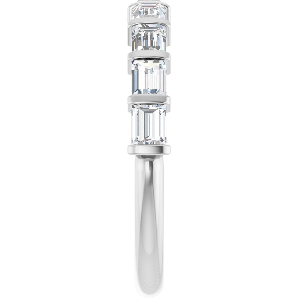 Platinum 1 CTW Lab-Grown Diamond Anniversary Band