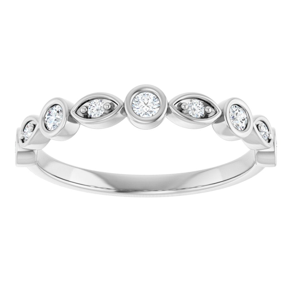14K White 1/5 CTW Lab-Grown Diamond Anniversary Band