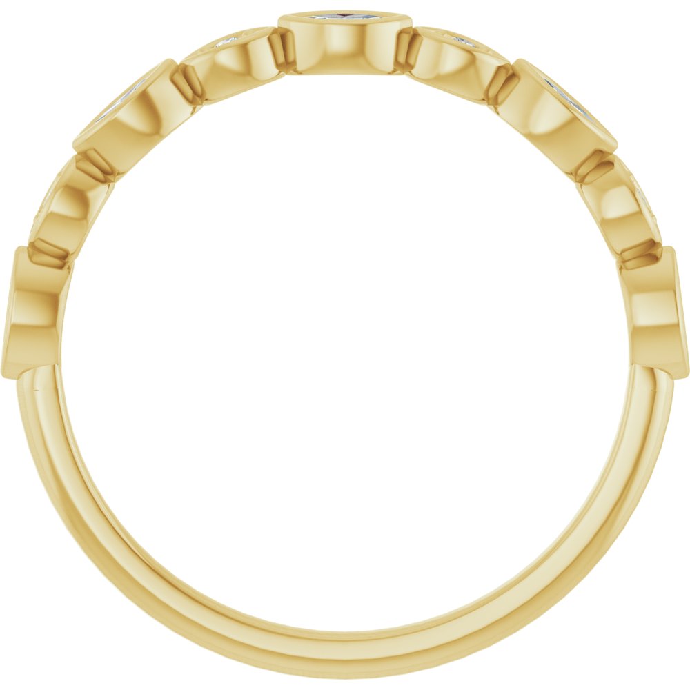 14K Yellow Gold 1/6 CTW Lab-Grown Diamond Anniversary Band