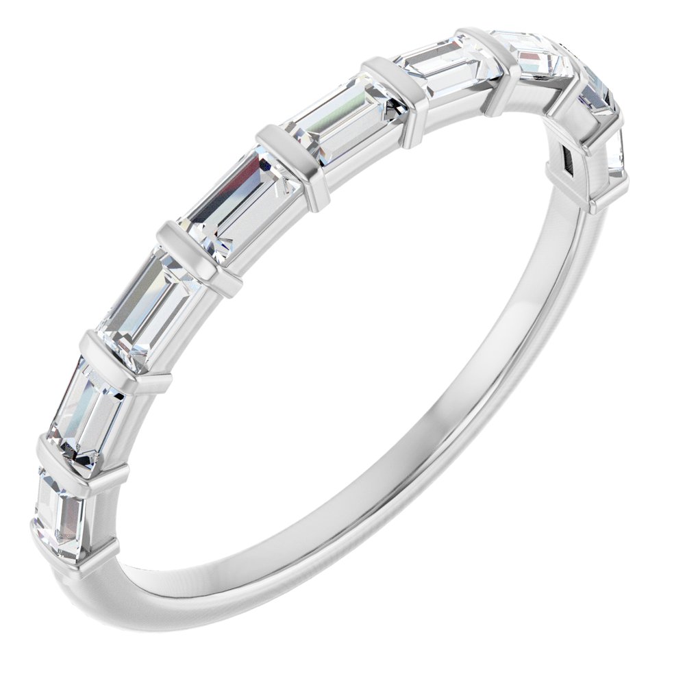 14K White Gold 1/3 CTW Natual Diamond Anniversary Band