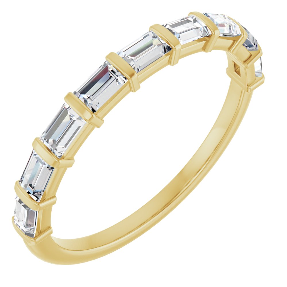 14K Yellow Gold 5/8 CTW Natural Diamond Anniversary Band