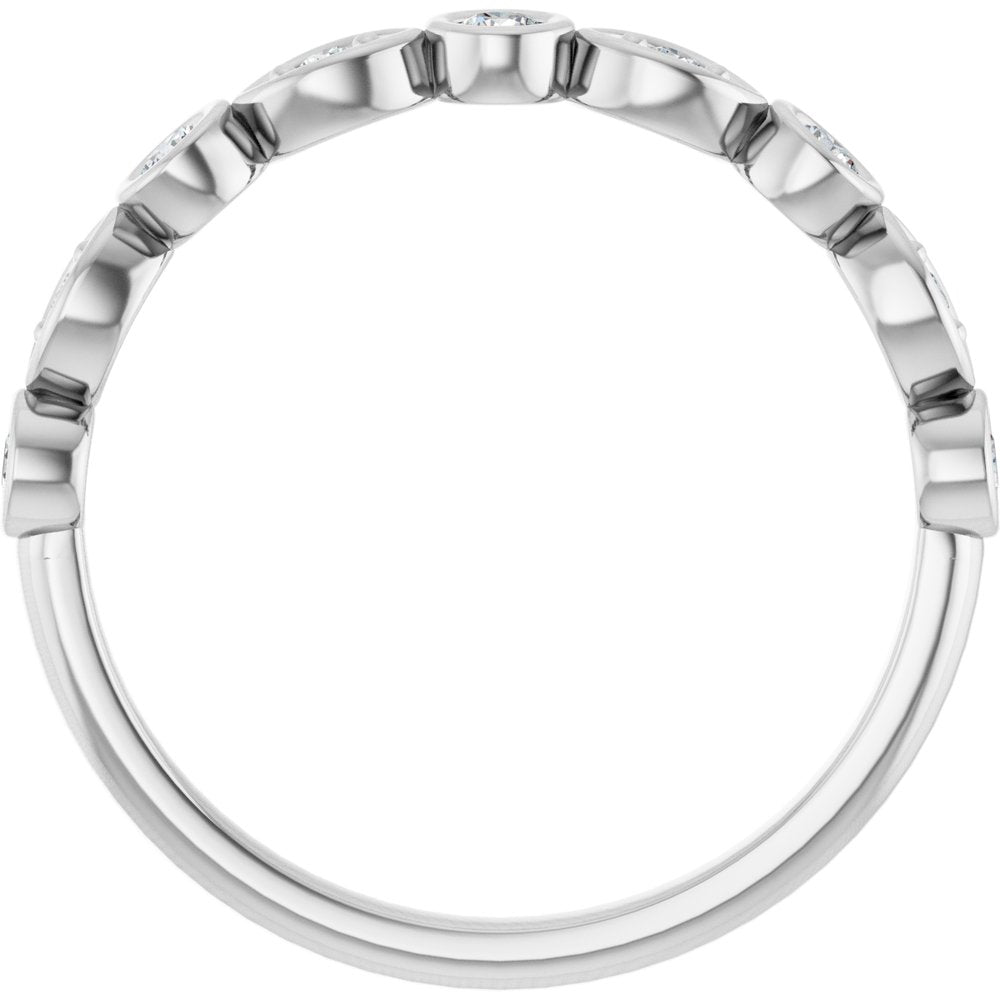 14K White 1/5 CTW Lab-Grown Diamond Anniversary Band