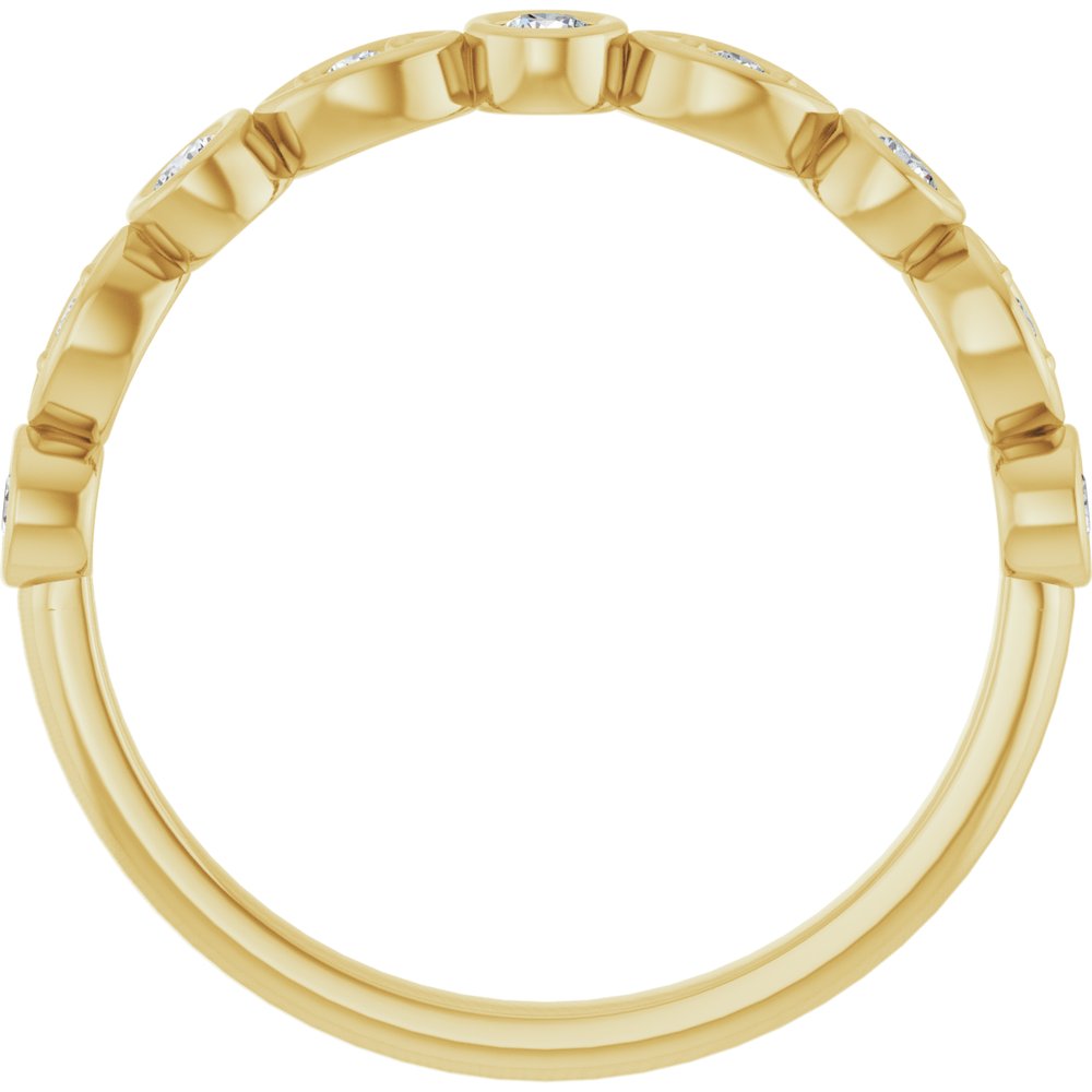 14K Yellow Gold 1/5 CTW Lab-Grown Diamond Anniversary Band