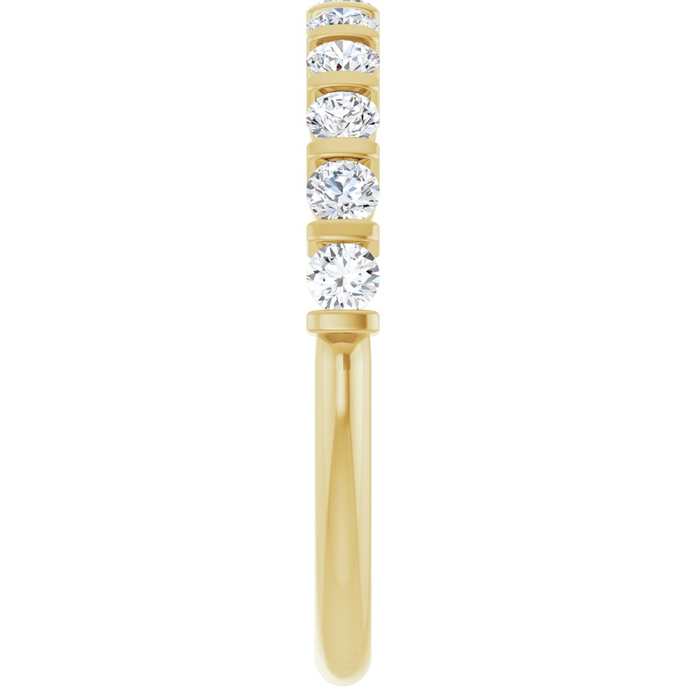 14K Yellow Gold 1/2 CTW Natural Diamond Anniversary Band