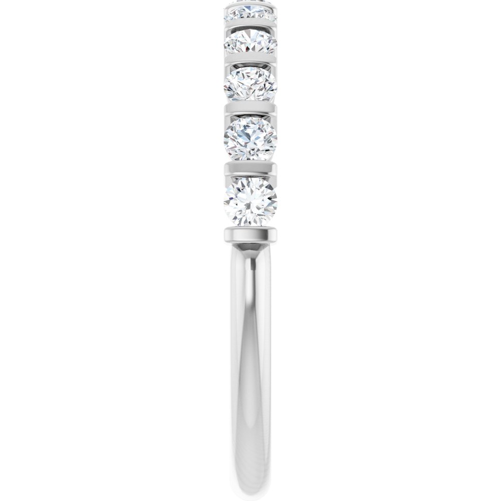 14K White Gold 3/8 CTW Lab-Grown Diamond Anniversary Band