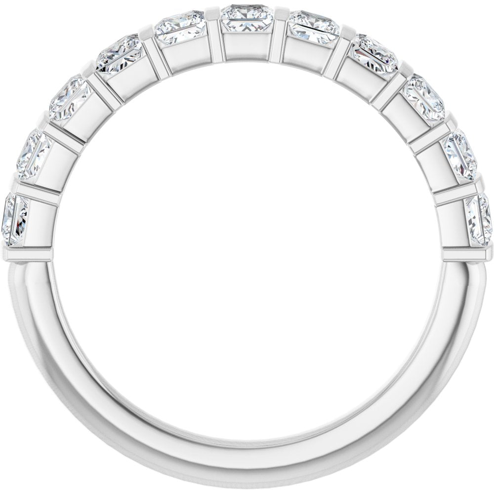 14K White Gold 1 CTW Lab-Grown Diamond Anniversary Band