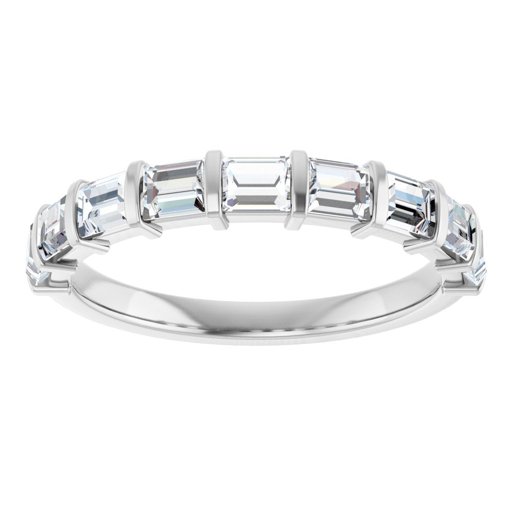 Platinum 1 CTW Lab-Grown Diamond Anniversary Band