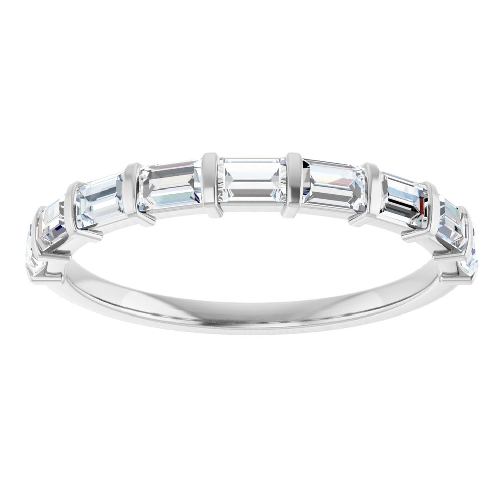 14K White Gold 3/4 CTW Lab-Grown Diamond Anniversary Band