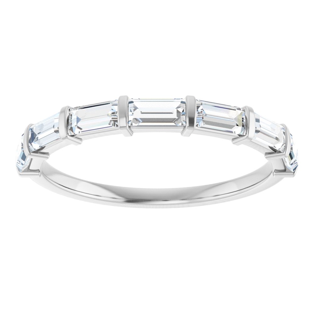14K White Gold 3/4 CTW Lab-Grown Diamond Anniversary Band