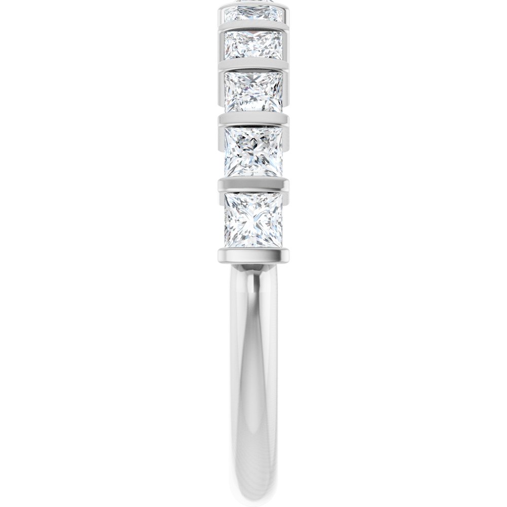 14K White Gold 1 CTW Lab-Grown Diamond Anniversary Band