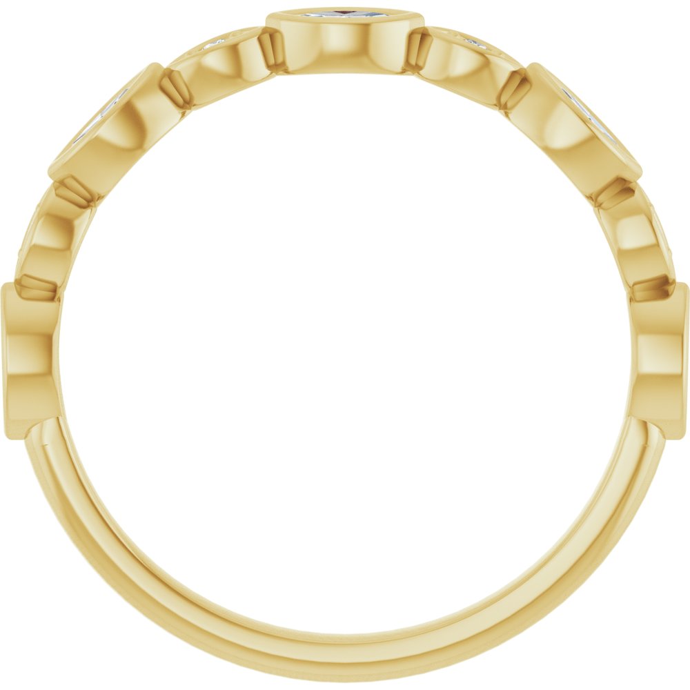14K Yellow Gold 1/4 CTW Lab-Grown Diamond Anniversary Band
