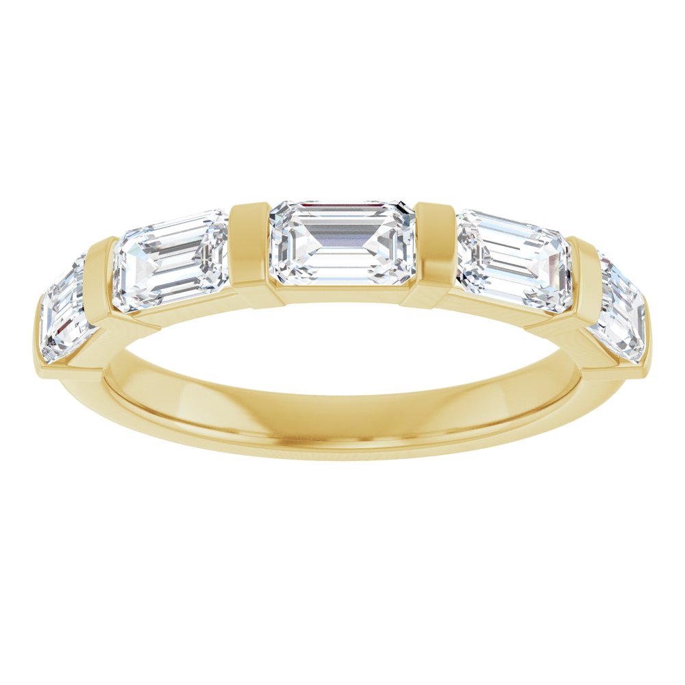 14K Yellow Gold 1 1/2 CTW Lab-Grown Diamond Anniversary Band
