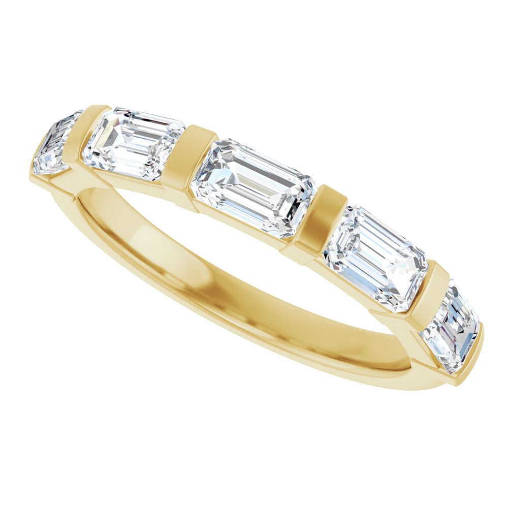 14K Yellow Gold 1 1/2 CTW Lab-Grown Diamond Anniversary Band