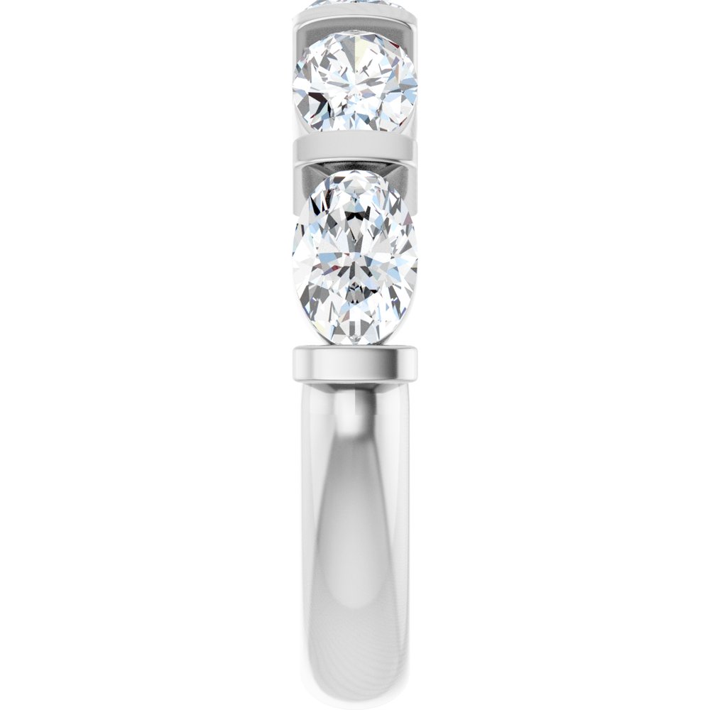 14K White Gold 2 CTW Lab-Grown Diamond Anniversary Band