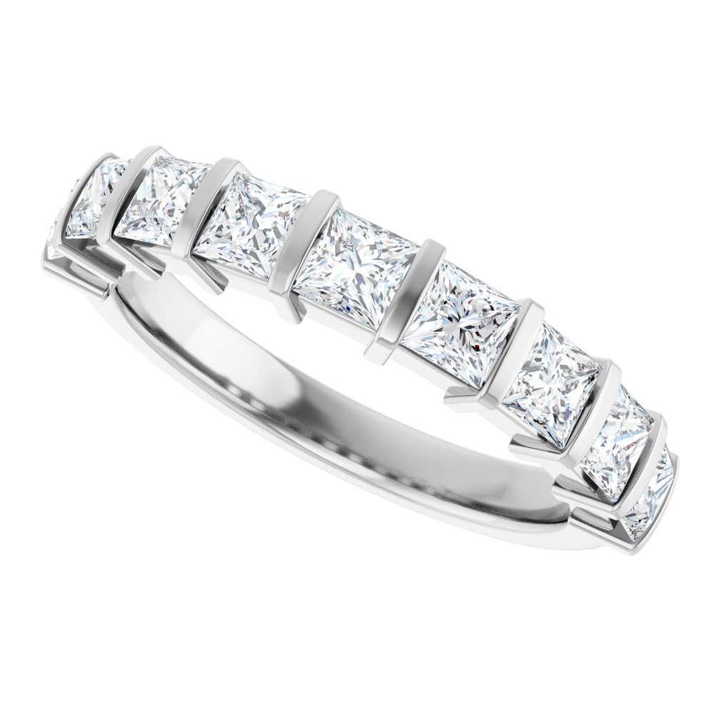 14K White Gold 1 1/3 CTW Lab-Grown Diamond Anniversary Band