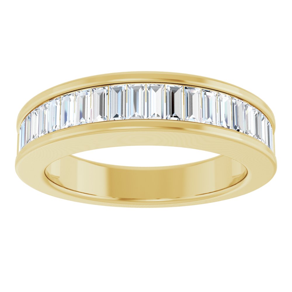 14K Yellow 1 CTW Natural Diamond Anniversary Band Size 7