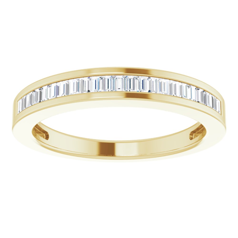 14K Yellow 1/4 CTW Natural Diamond Anniversary Band