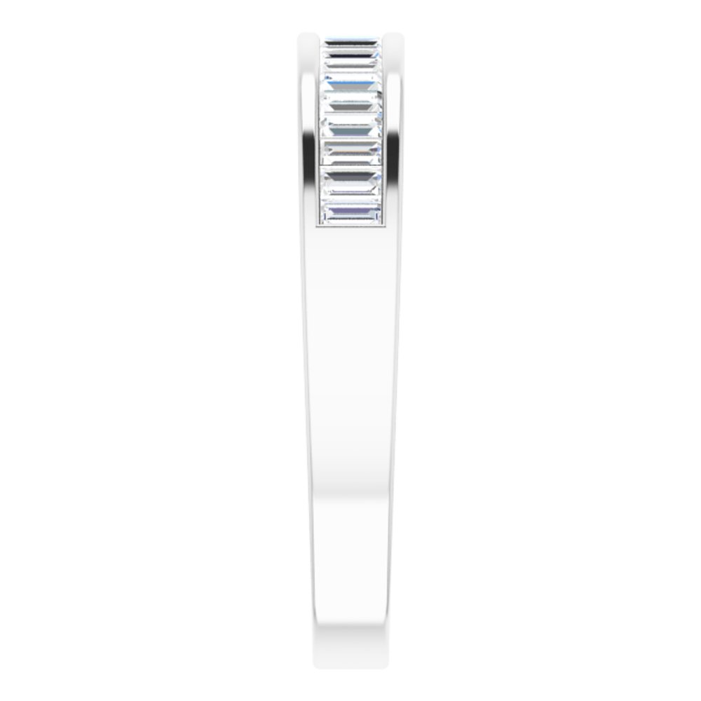 14K White Gold 1/2 CTW Natural Diamond Anniversary Band